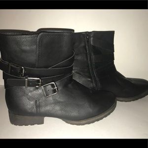 JustFab Black Ankle Boots